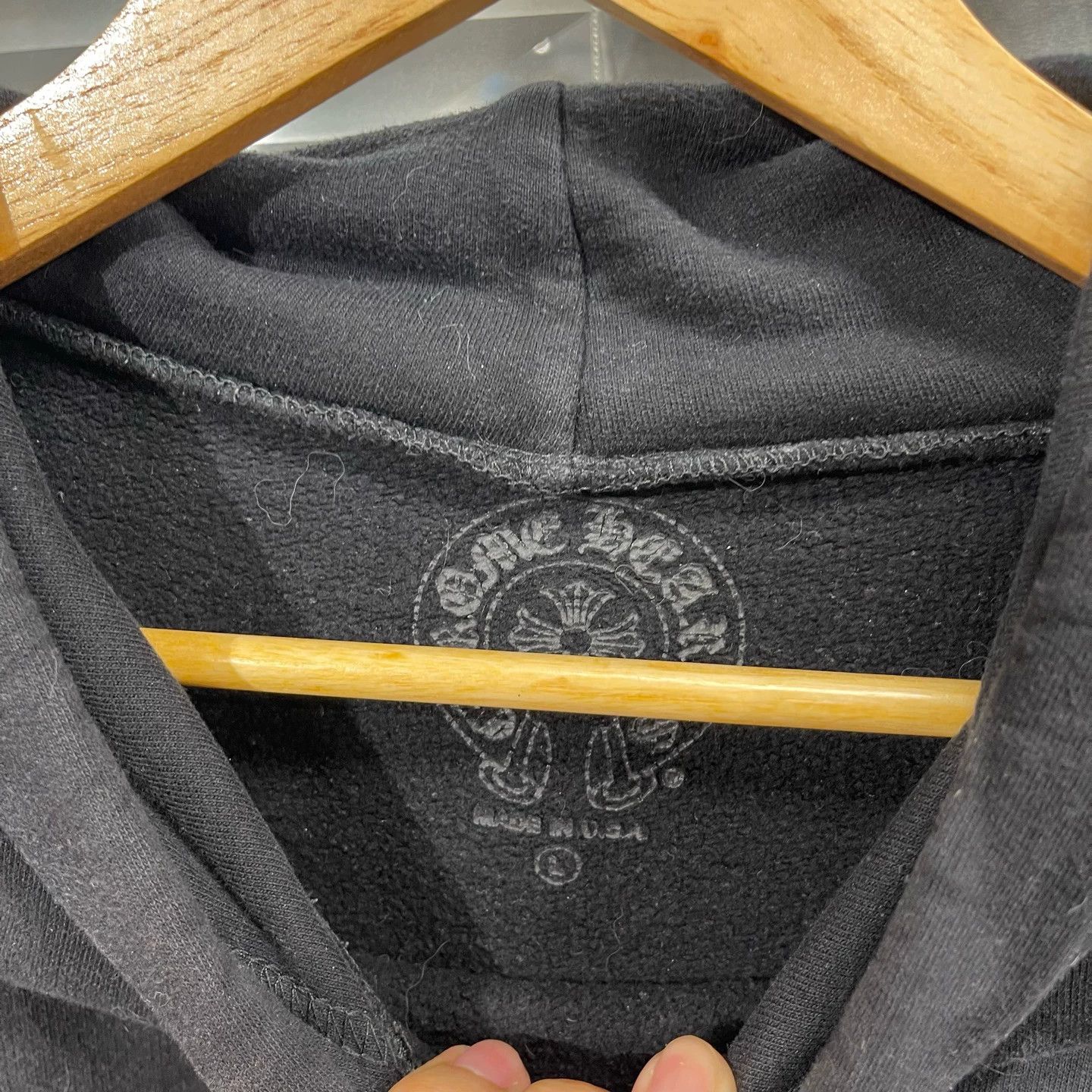 Chrome Hearts CH Sanskrit script arm hoodie L Size US L / EU 52-54 / 3 - 5 Thumbnail