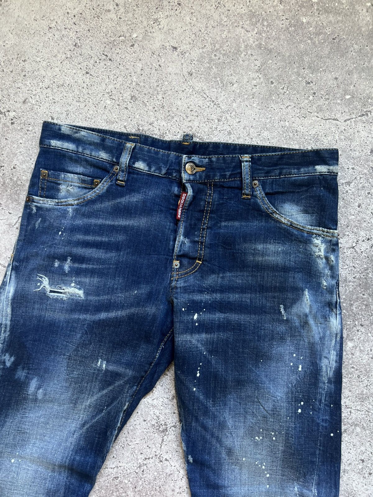 Dsquared2 Dsquared2 Men's Distressed Denim Sexy Twist Jeans Casual Size US 32 / EU 48 - 3 Thumbnail