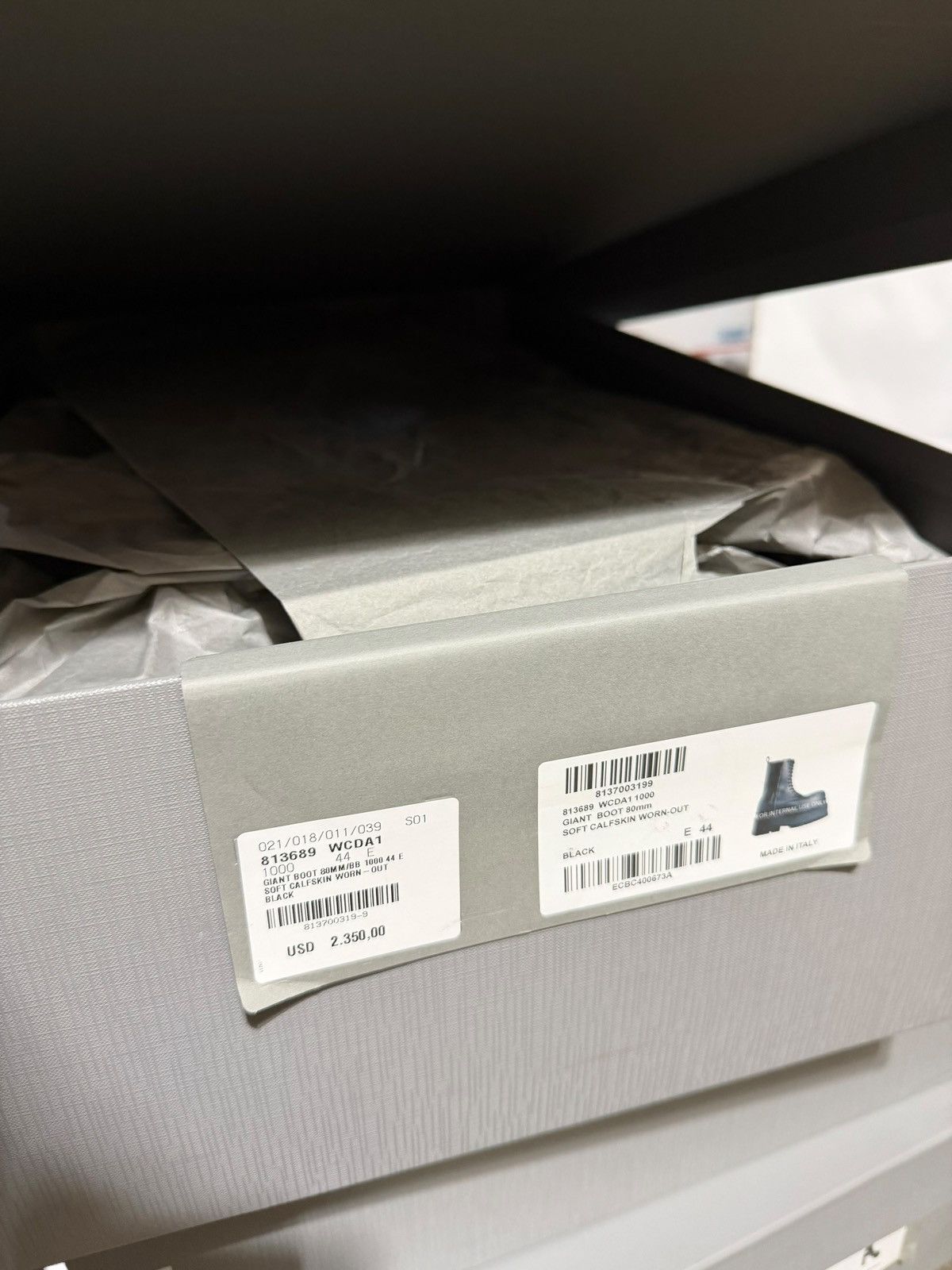 Balenciaga RARE 80MM Giant Platform Stomper Boot Worn Out Size US 11 / EU 44 - 12 Thumbnail