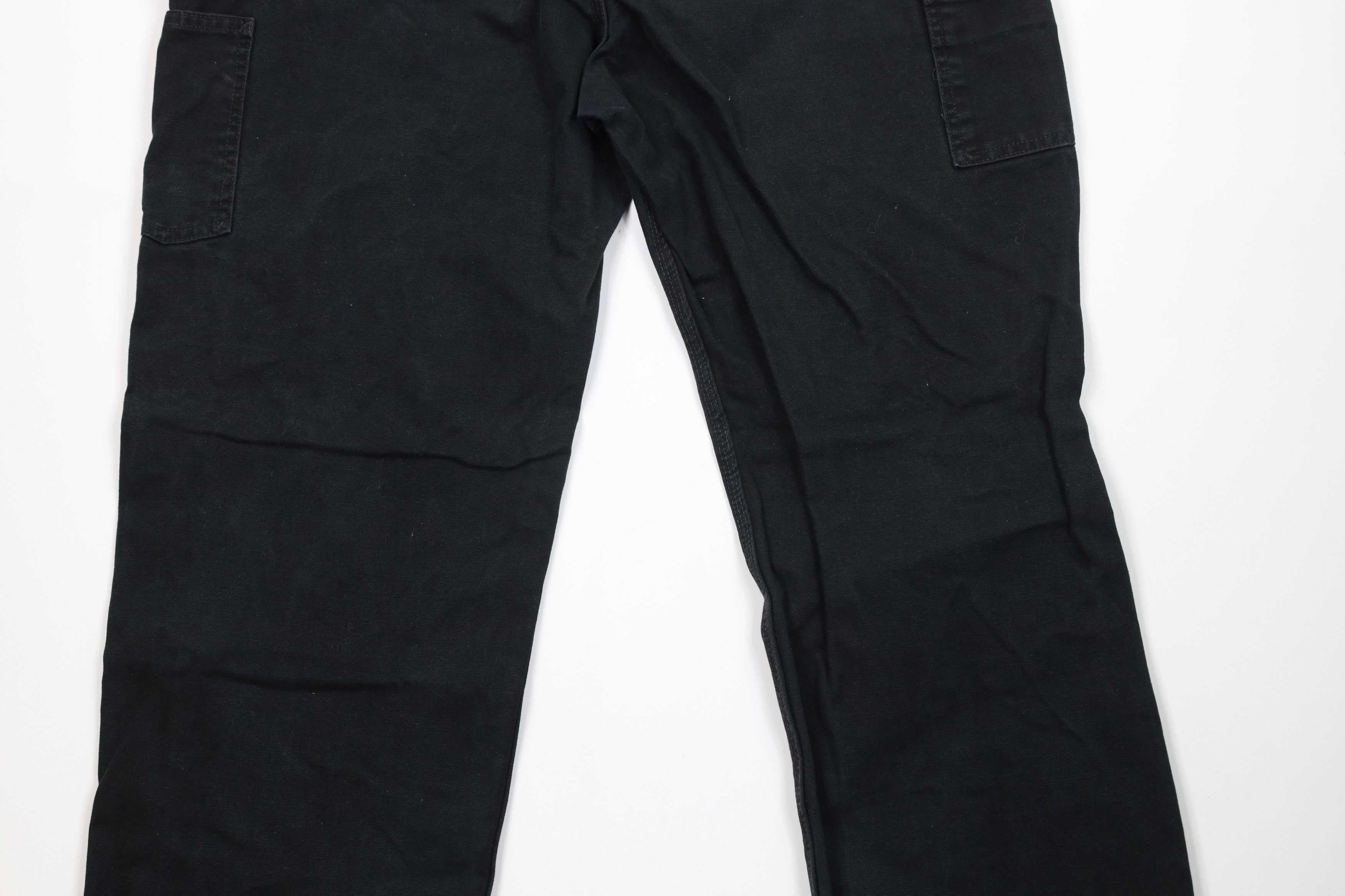 Carhartt Vintage Y2K Carhartt Canvas Wide Leg Dungaree Pants Black Size US 40 / EU 56 - 14 Thumbnail