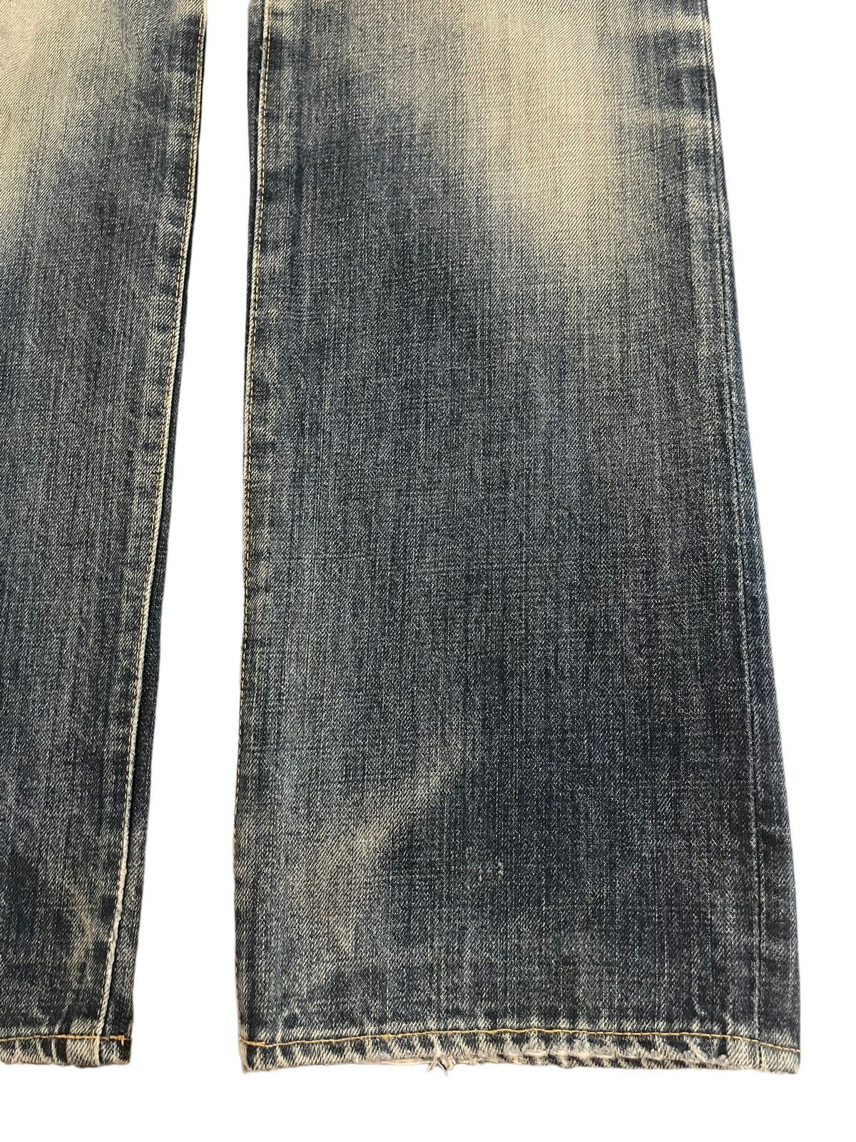 45rpm Vintage Japanese 45rpm Studio Blue Wash Distress Loose Jeans Size US 32 / EU 48 - 6 Thumbnail