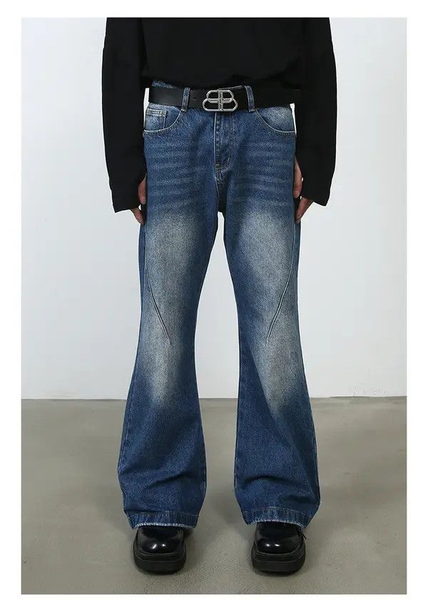 VIBE Men's American street style straight flared cleanfit jeans Size US 32 / EU 48 - 1 Thumbnail