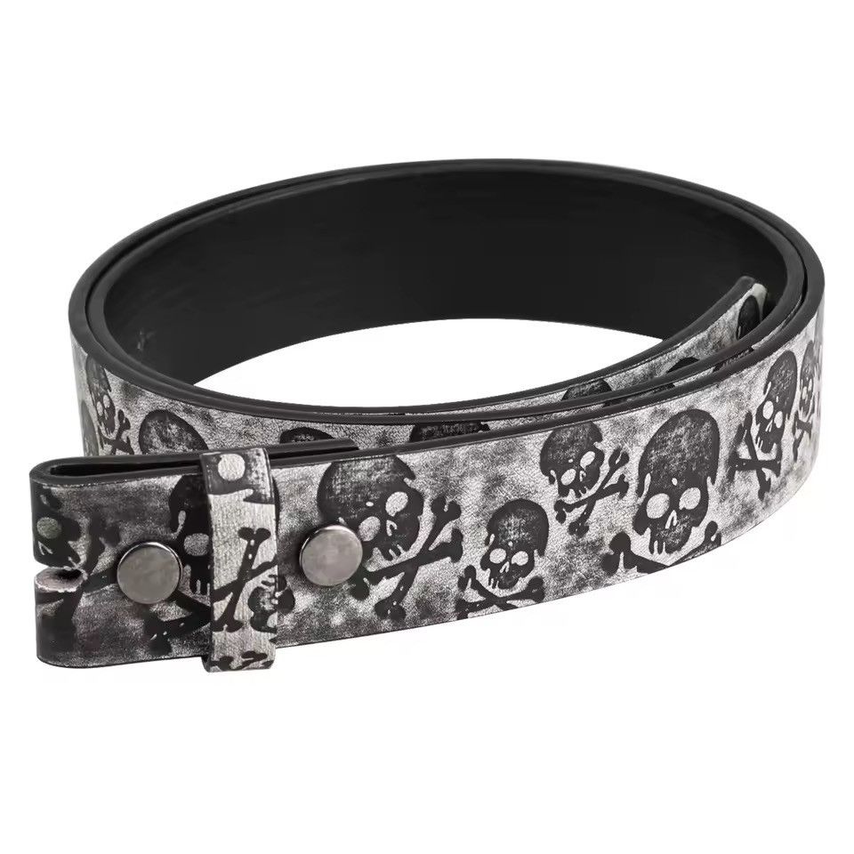 Other Skull Gothic Skeleton Buckle Belt Streetwear Size ONE SIZE - 3 Thumbnail