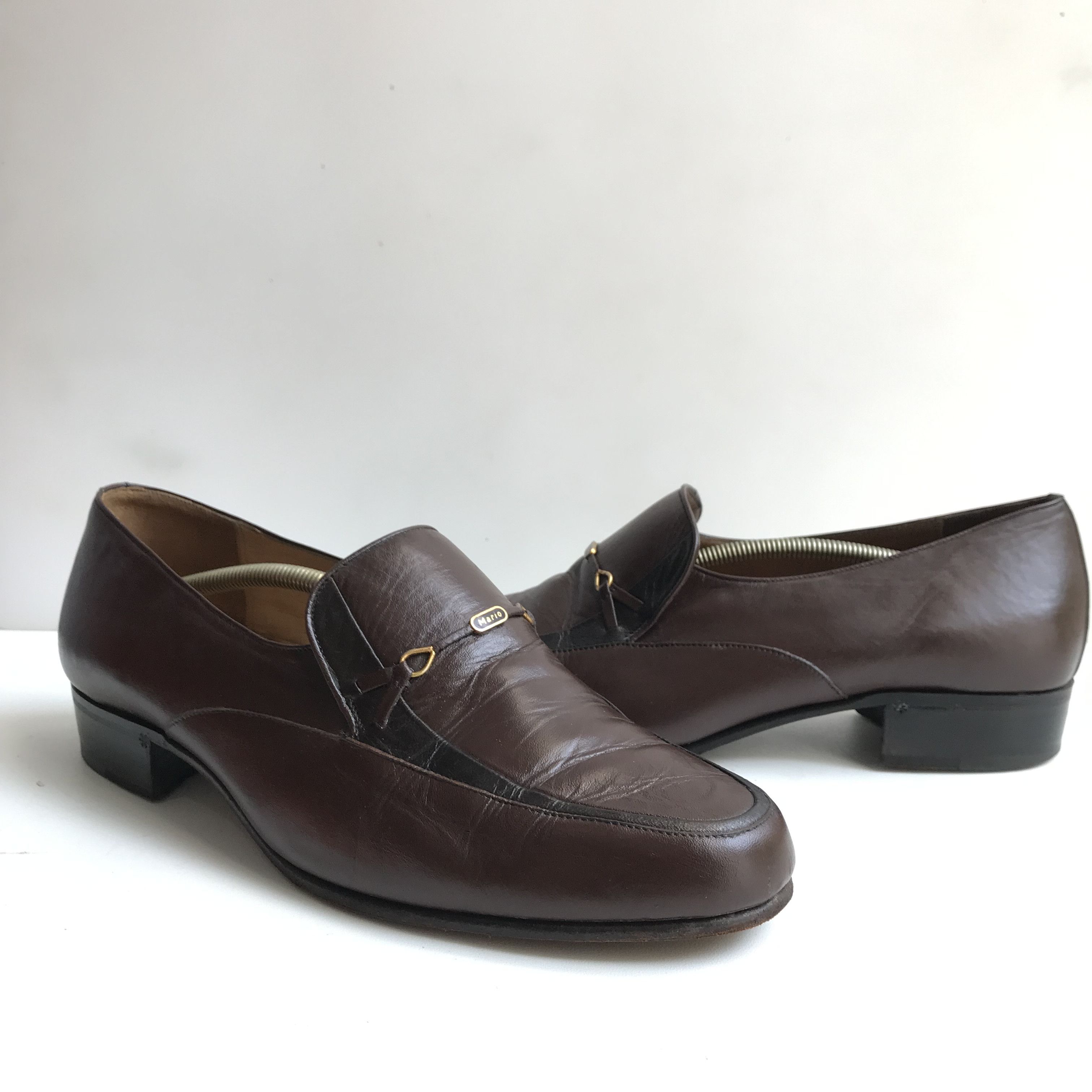 Designer Vintage Mario Minardi italian Penny Loafer Tassle brown Size US 8 / EU 41 - 3 Thumbnail