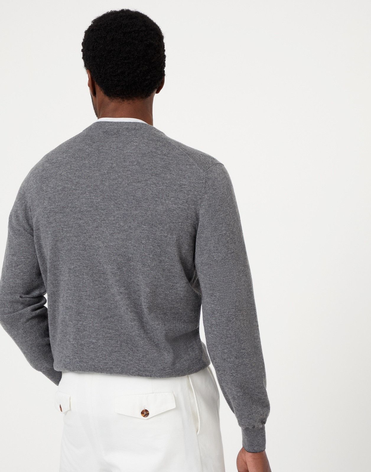 Brunello Cucinelli o1la1rc1a0925 Cashmere Sweater in Grey Size US S / EU 44-46 / 1 - 2 Thumbnail