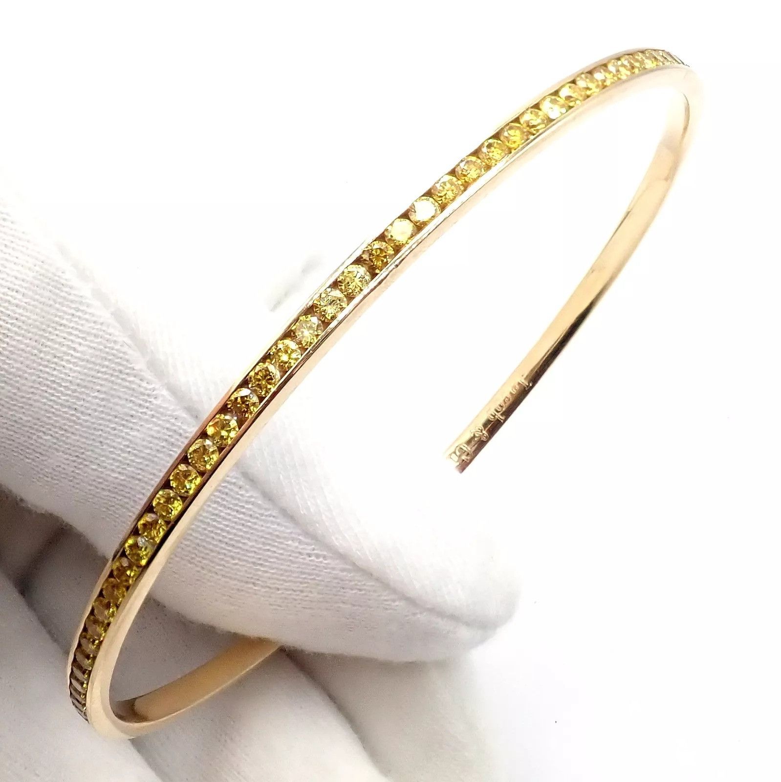 Jacob & Co. Jacob & Co 18k Full 3.5ctw Diamond Bangle Bracelet Size ONE SIZE - 12 Thumbnail