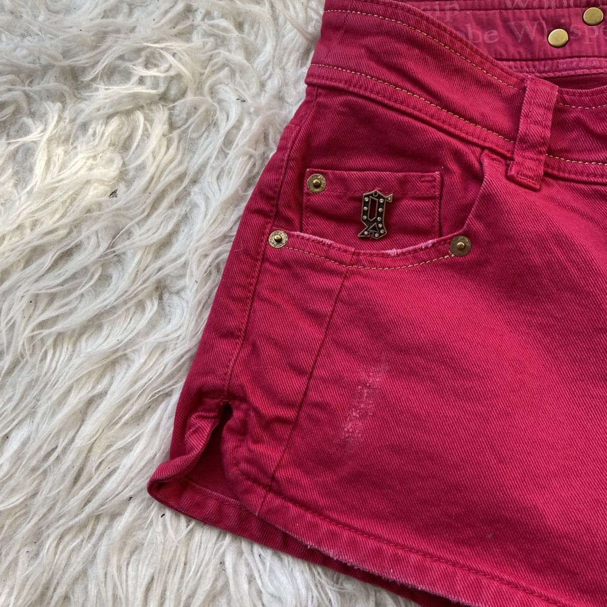 📌 NEW John Galliano Y2K Crazy Damen Bermuda Mini Shorts