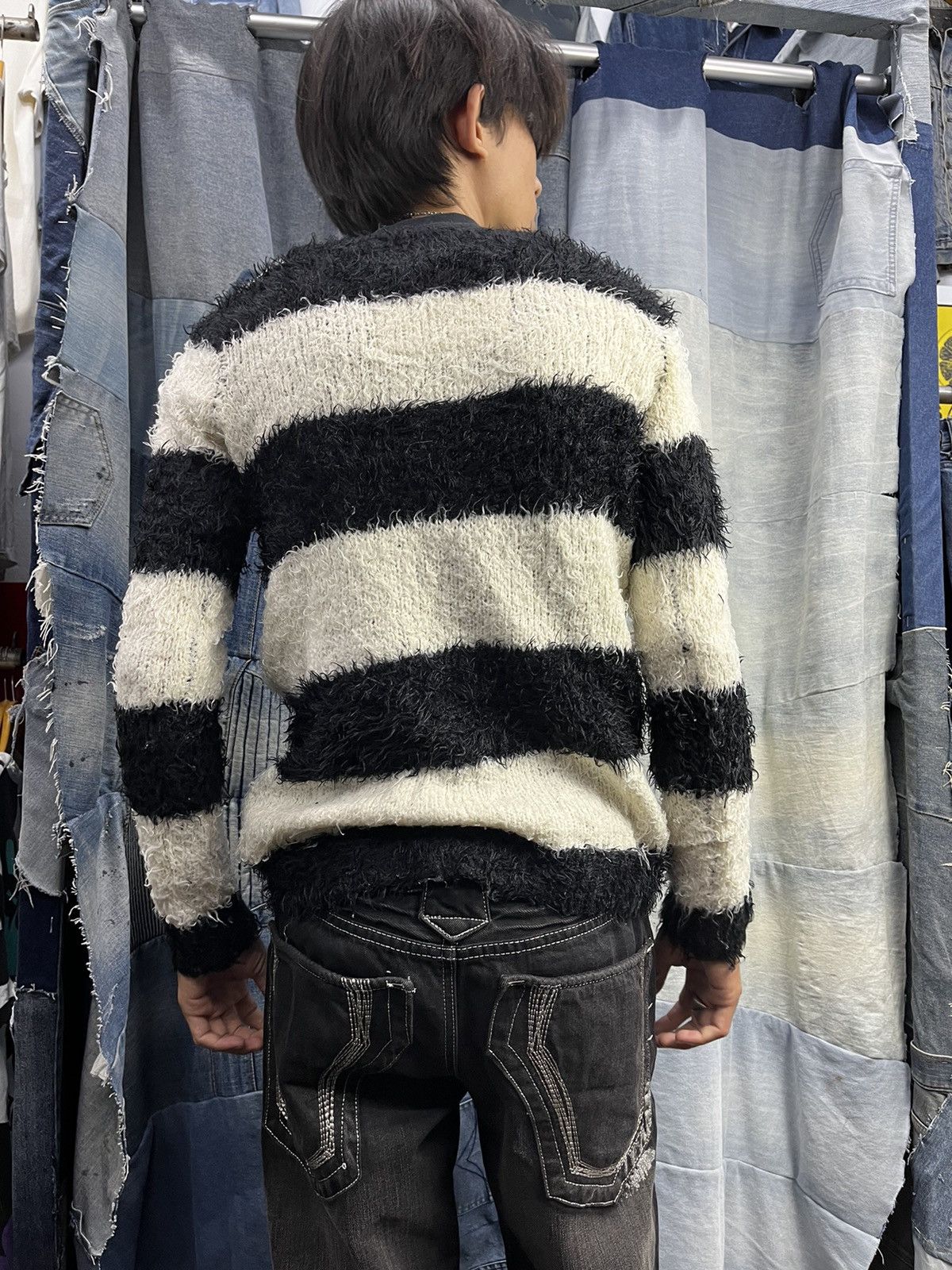 If Six Was Nine × Japanese Brand Fuzzy Mohair Grunge repipi armario Kurt Cobain Style Size US S / EU 44-46 / 1 - 14 Thumbnail
