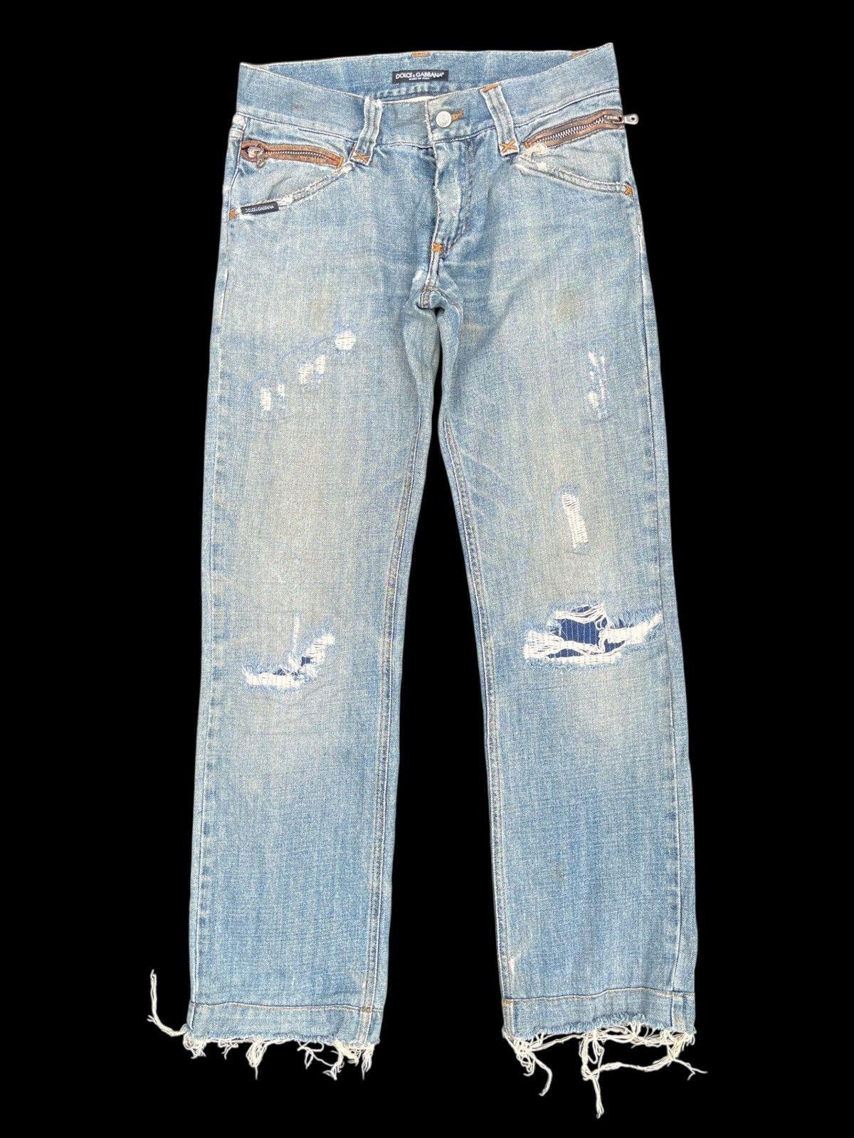 Dolce & Gabbana Dolce & Gabbana Distressed Jeans Size US 32 / EU 48 - 2 Thumbnail