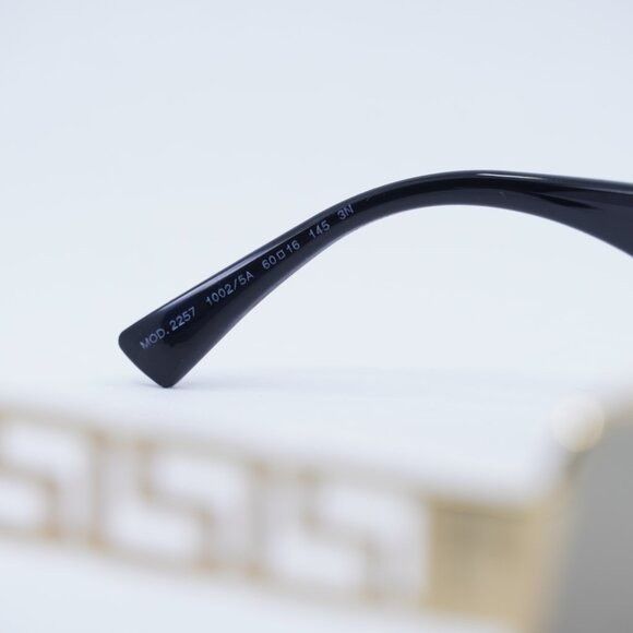 Versace Versace VE2257 10025A Sunglasses Gold Rectangle Frame Size ONE SIZE - 9 Thumbnail