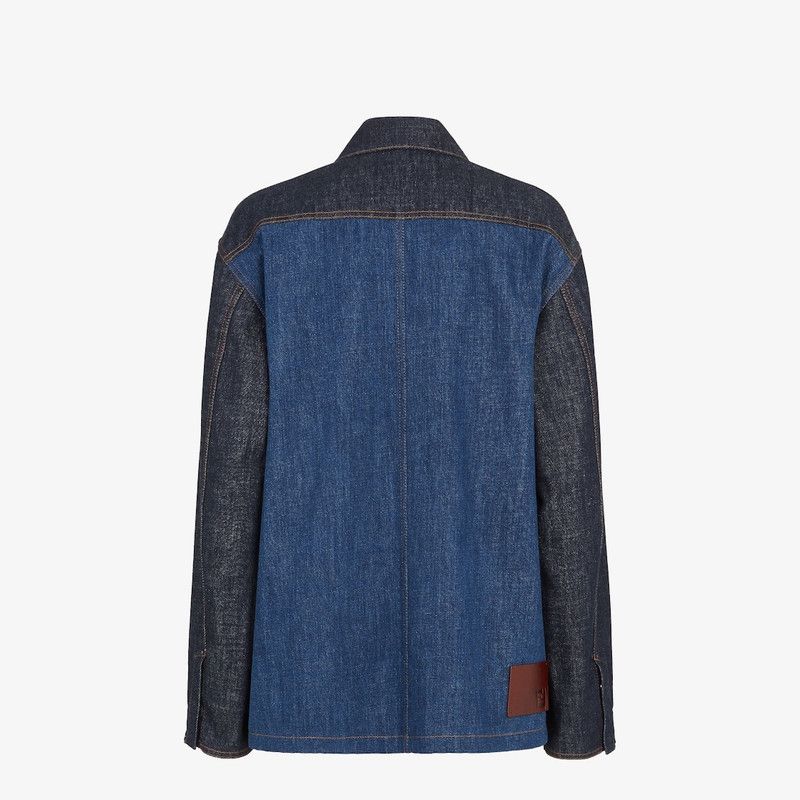 Fendi o1s1wg111225 Jacket in Blue Size L / US 10 / IT 46 - 2 Thumbnail