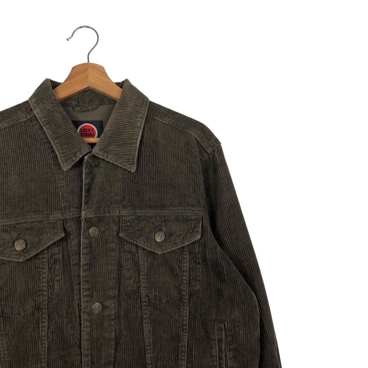 Japanese Brand × Vintage 📌Vintage Trucker Biker Jacket Lucky Strike Originals Size US M / EU 48-50 / 2 - 7 Thumbnail