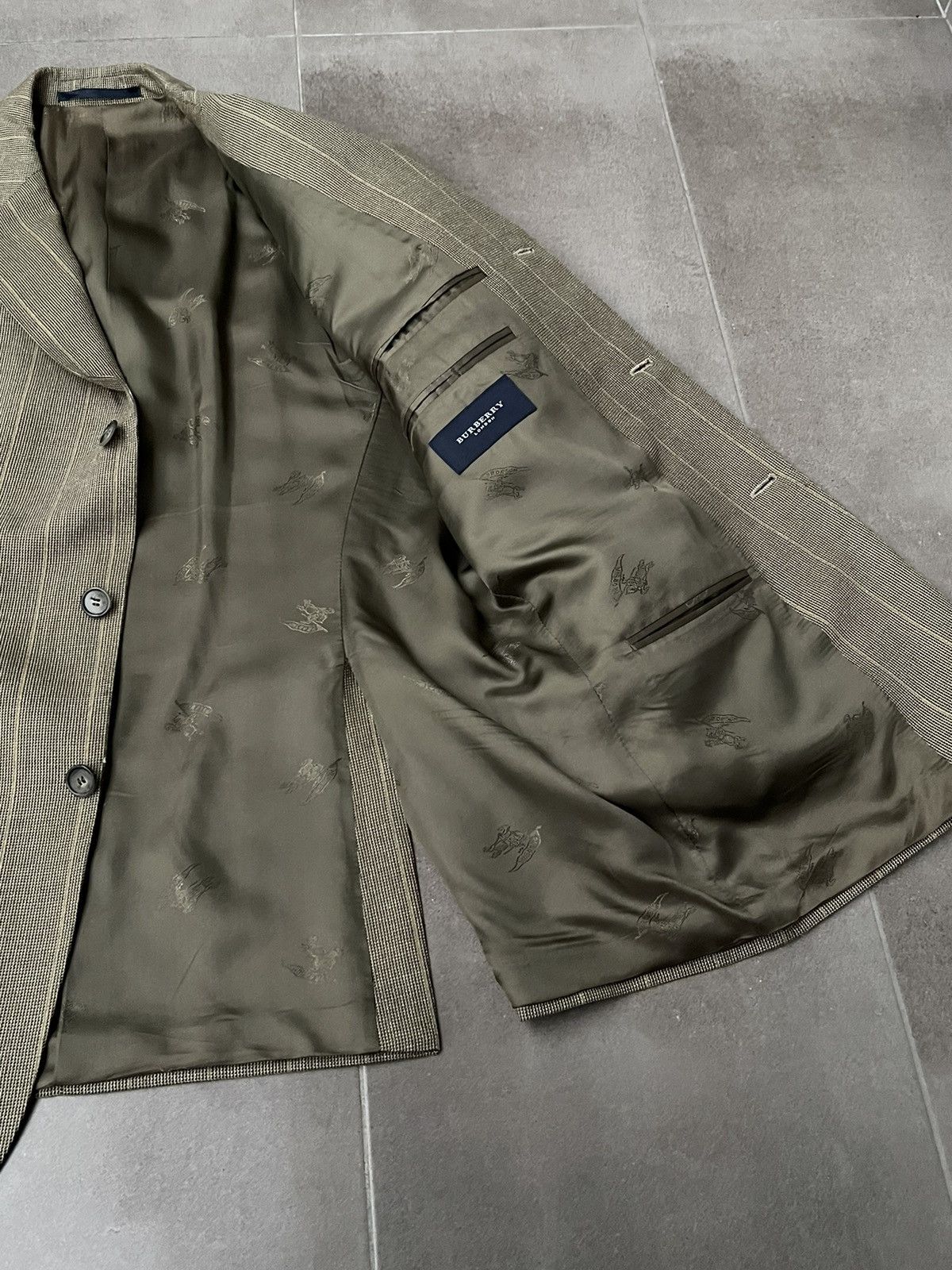 Burberry Vintage Burberry Striped Grey Brown Wool Blazer Size US M / EU 48-50 / 2 - 11 Thumbnail