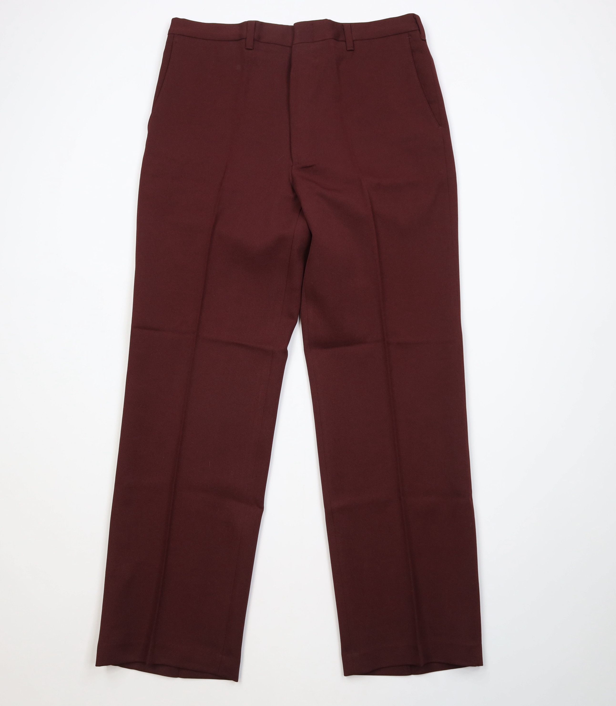 Vintage Vintage 70s Streetwear Wide Leg Chino Pants Trousers Red USA Size US 34 / EU 50 - 1 Thumbnail