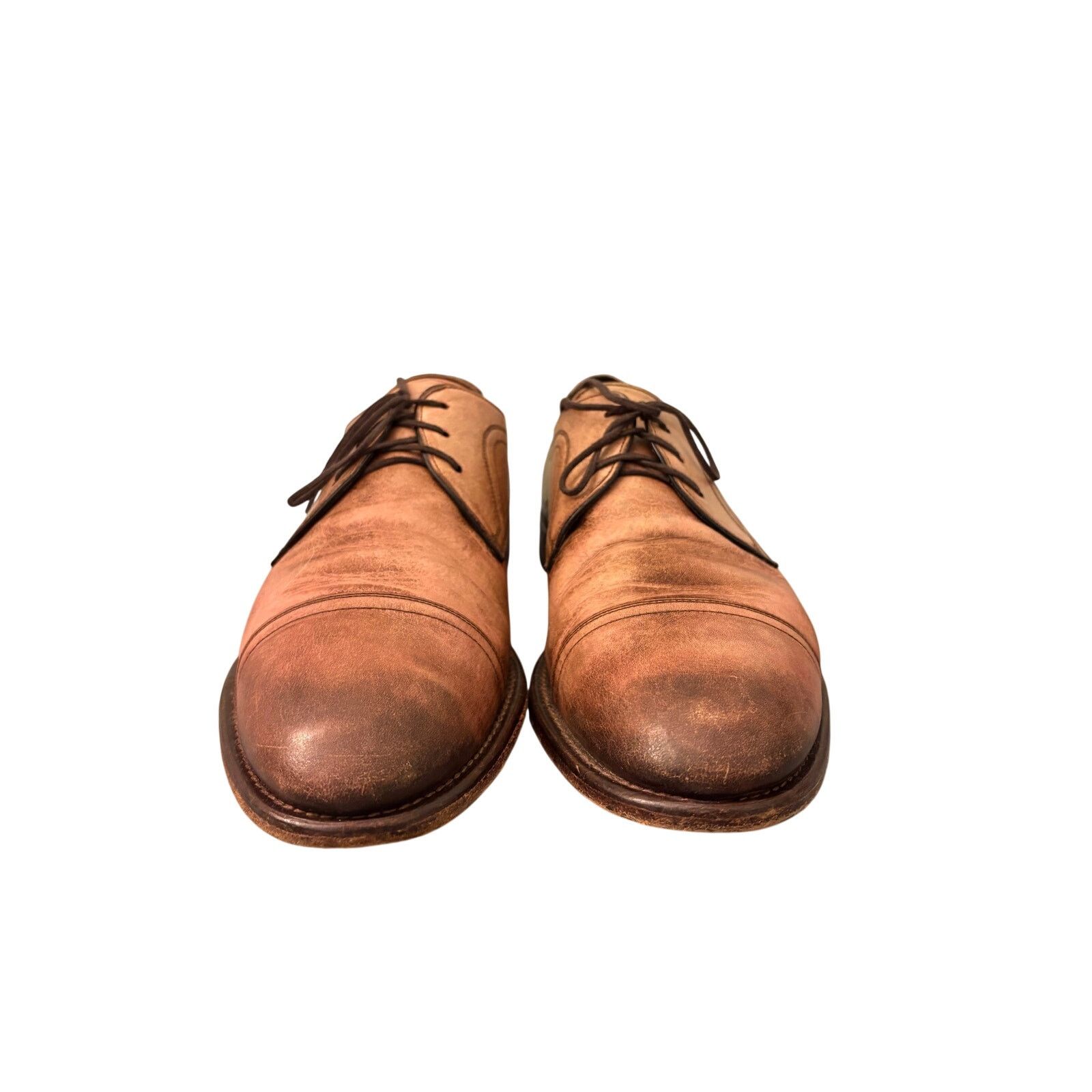 Johnston & Murphy Johnston and Murphy Lught Brown Burnished Oxford. Shoe 11.5 Size US 11.5 / EU 44-45 - 7 Thumbnail