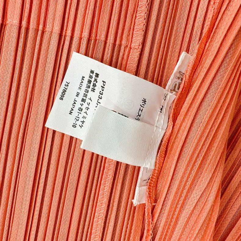 Issey Miyake Issey Miyake size:4 Orange pleated cardigan Size S / US 4 / IT 40 - 4 Thumbnail