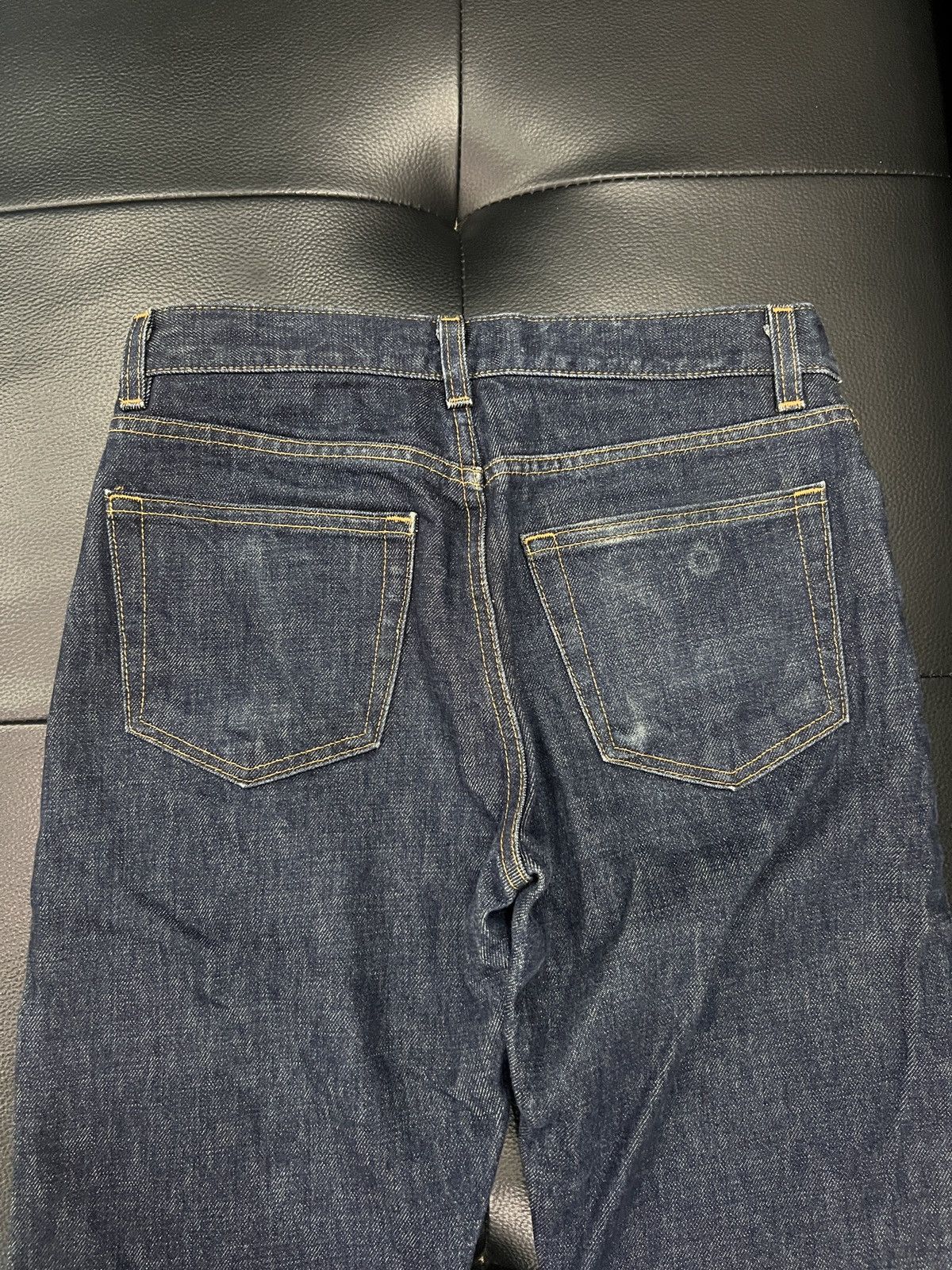 Helmut Lang Helmut Lang 1998 “Italian Cut” Straight Leg Raw Denim Jeans Size US 26 / EU 42 - 8 Thumbnail