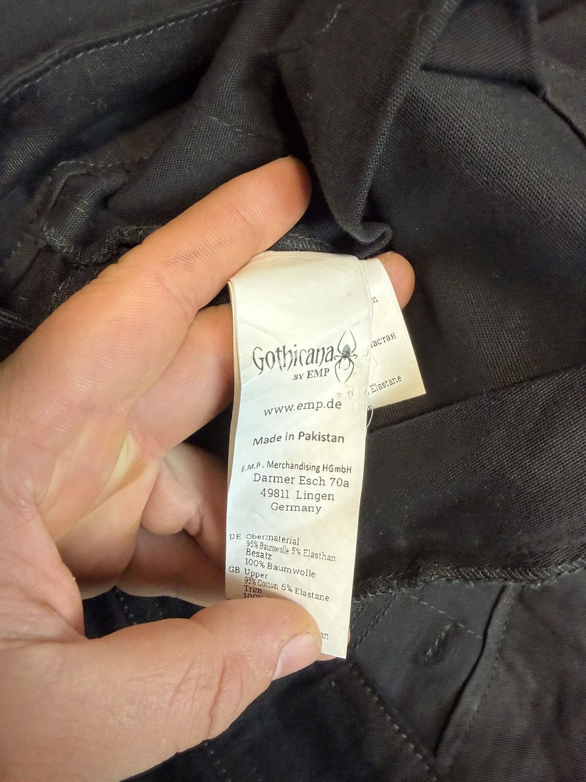 Vintage Avant Garde Gothicana Opium Black Buckle Detail Skarlet Pant Size 24" / US 00 / IT 34 - 5 Thumbnail