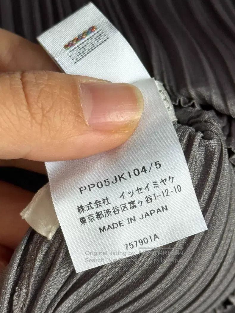 Issey Miyake Issey Miyake High Neck Top Long Sleeve, Dark Gray Size XXL / US 16-18 / IT 52-54 - 6 Thumbnail