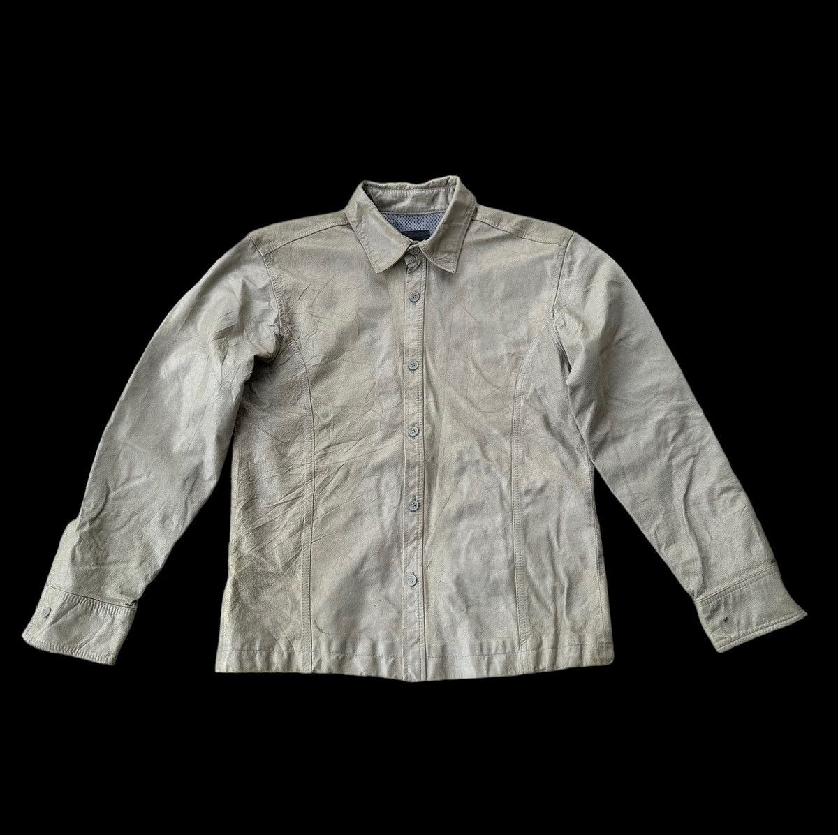 Yohji Yamamoto 🔥Archived🔥Yohji Yamamoto signature pigskin shirts Size L / US 10 / IT 46 - 1 Thumbnail