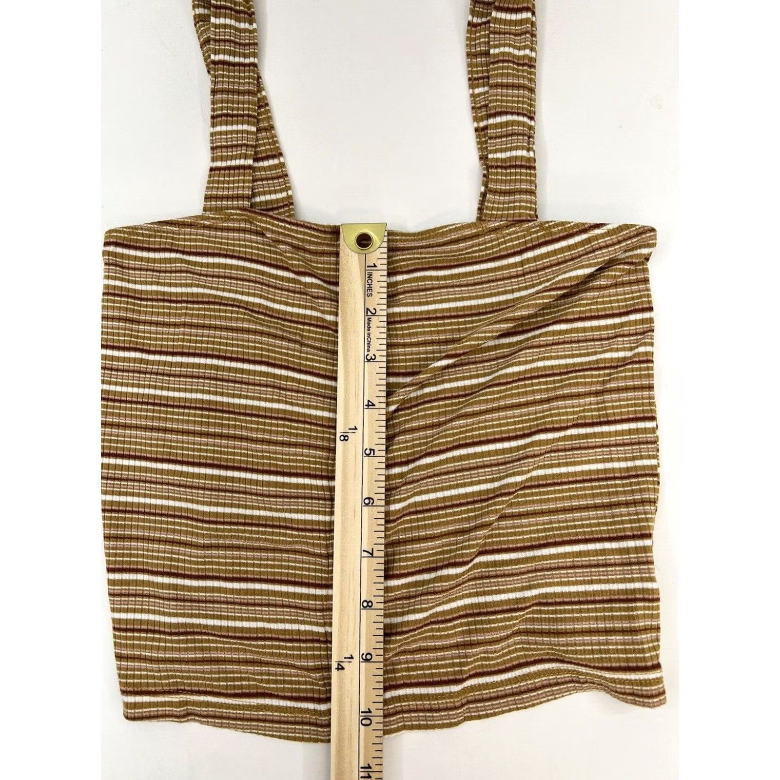 American Eagle Outfitters VINTAGE WOMENS American Eagle Top XS Soft & Sexy Rib Striped Button Up Crop Size XS / US 0-2 / IT 36-38 - 6 Thumbnail