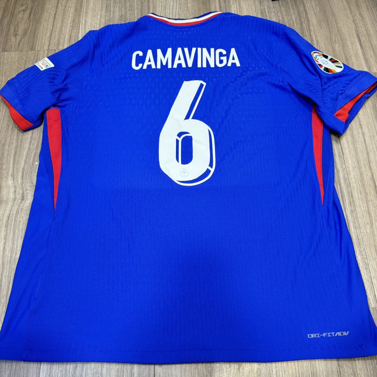 Nike France Euro2024 player issue home shirt #6 Camavinga Size US XL / EU 56 / 4 - 2 Thumbnail