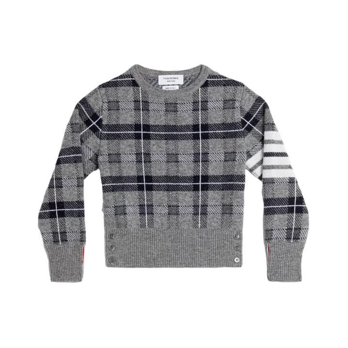 Thom Browne Thom Browne Checked Sweater for Kids Size US M / EU 48-50 / 2 - 1 Thumbnail