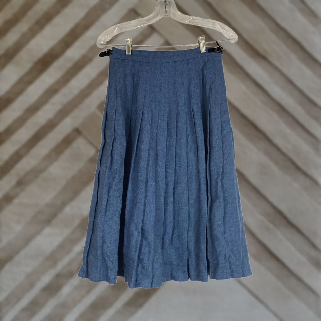 Vintage VINTAGE ESK VALLEY WOMEN'S Skirt Wrap 16 Blue Size 38" / US 16 / IT 52 - 1 Thumbnail
