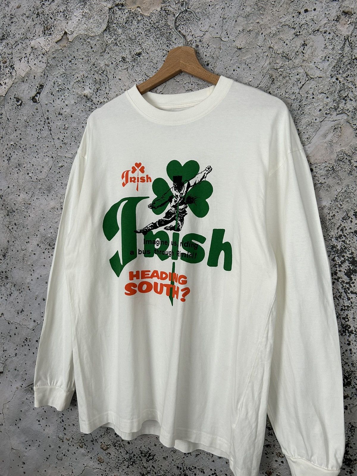 Vintage Vintage Irish Heading South Graphic Tee 90s Skate Rock Size US L / EU 52-54 / 3 - 2 Thumbnail