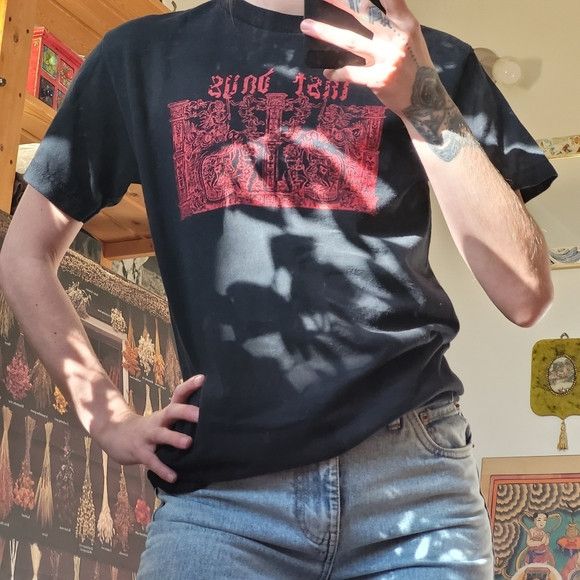 Other Tshirt Co Production Last Days Red Logo Black Tshirt - S Size S / US 4 / IT 40 - 2 Thumbnail