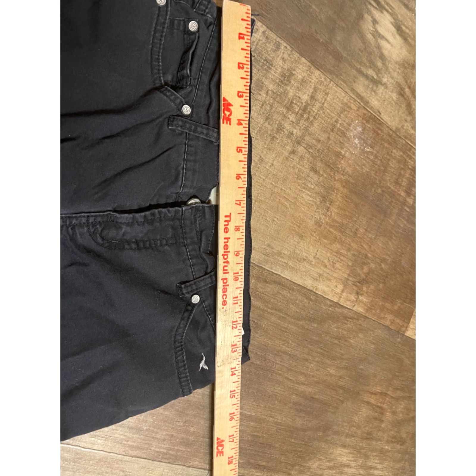 Bell VINTAGE Levis Gxane Bell Bottom Jeans Womens Juniors 3 Black Flared Denim Jeans Womens Bell Bottoms Size 26" / US 2 / IT 38 - 3 Thumbnail