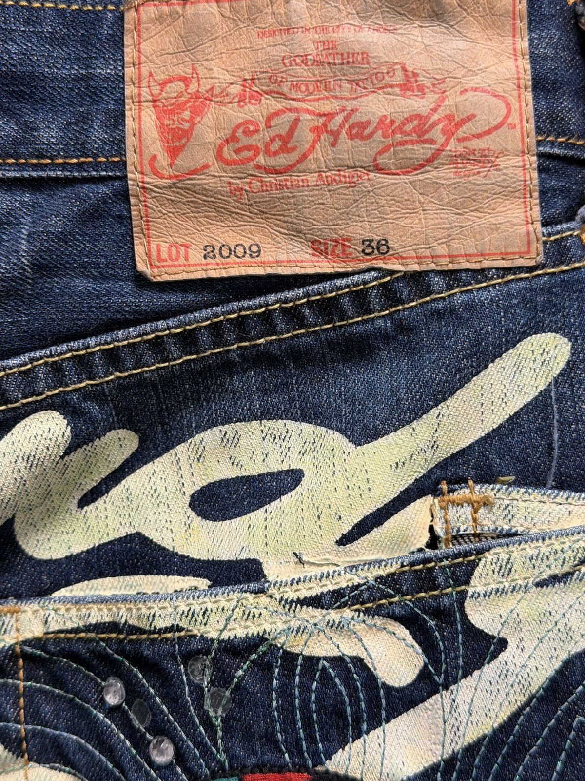 Ed Hardy Ed Hardy Snake Skull Jeans Size US 36 / EU 52 - 3 Thumbnail