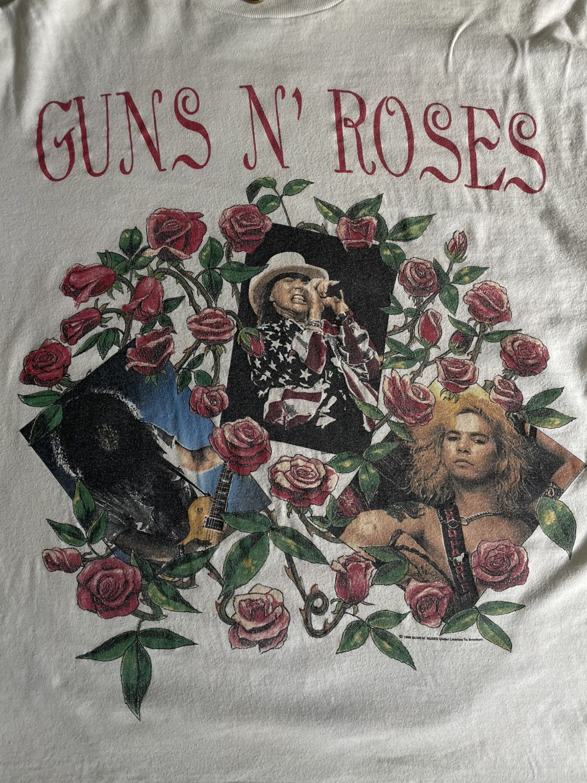 Vintage Vintage Guns N’ Roses 1993 Skin ‘N Bones World Tour T-Shirt Size US XL / EU 56 / 4 - 16 Thumbnail