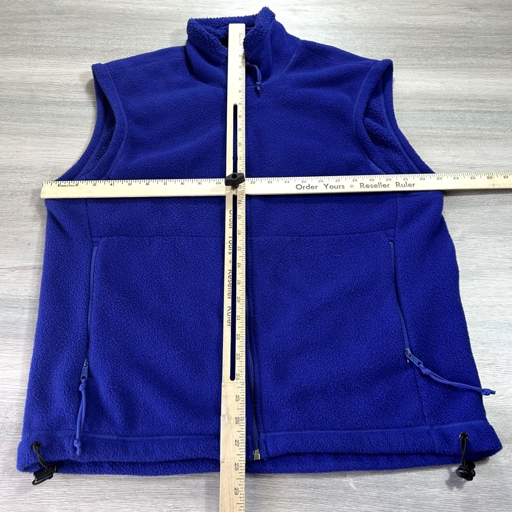 Vintage REI Vest Mens M Blue Full Zip Pockets Drawcord Hem Made in USA Fleece Size US M / EU 48-50 / 2 - 6 Thumbnail