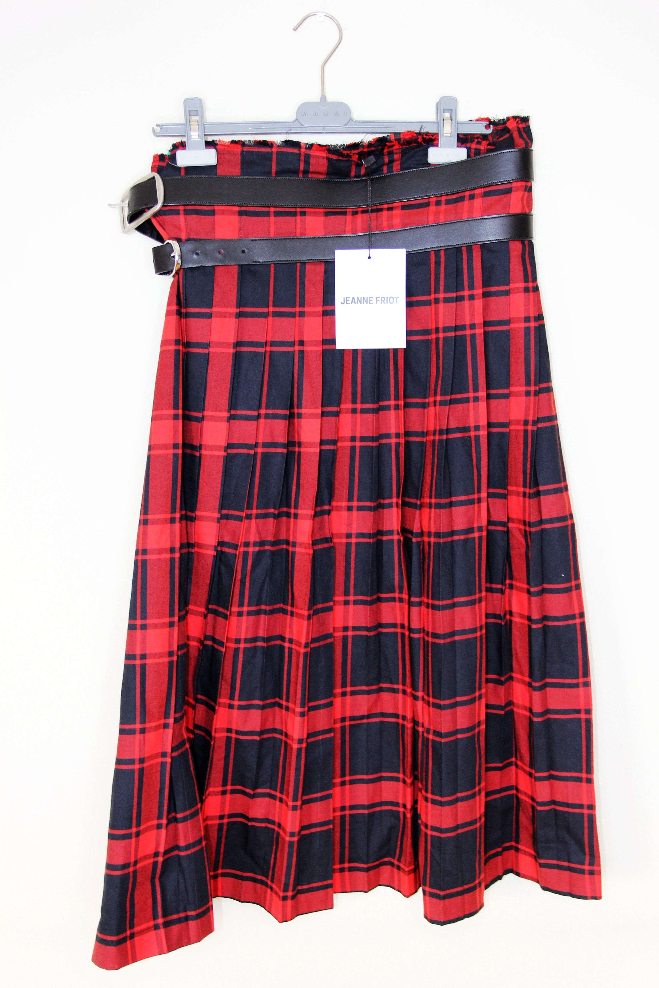 Other BNWT AW23 JEANNE FRIOT LONG TARTAN KILT S Size US 30 / EU 46 - 2 Thumbnail