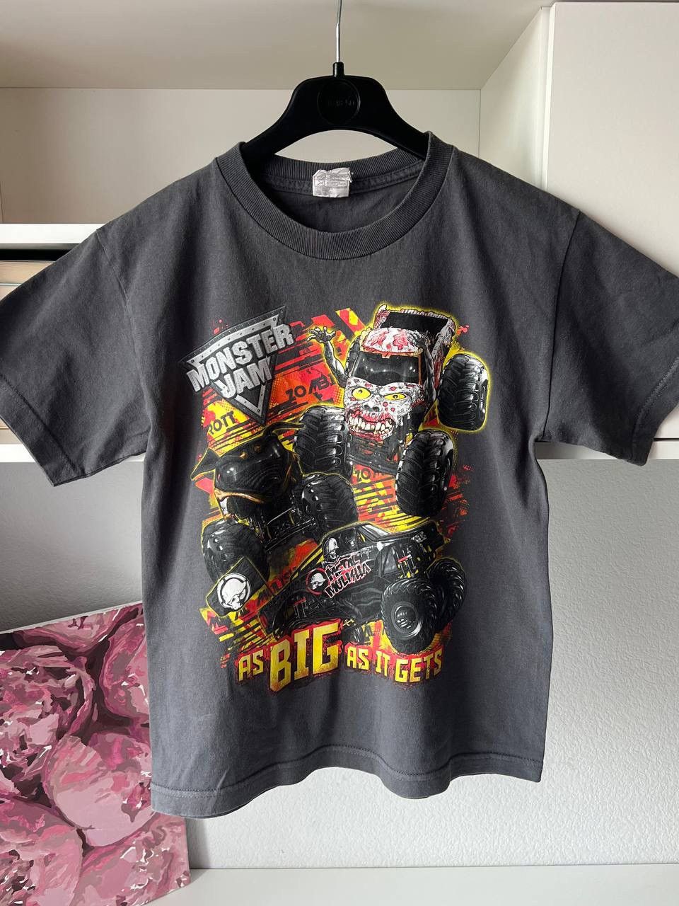 Japanese Brand × Vintage VTG 💥RARE💥 Monster Jam Tee Zombie Metal Mulisha Full Printed Size US S / EU 44-46 / 1 - 1 Thumbnail