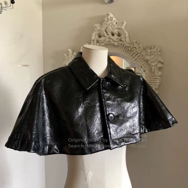 Comme des Garcons Comme des Garcons Black Leather Short Shawl Size M / US 6-8 / IT 42-44 - 6 Thumbnail