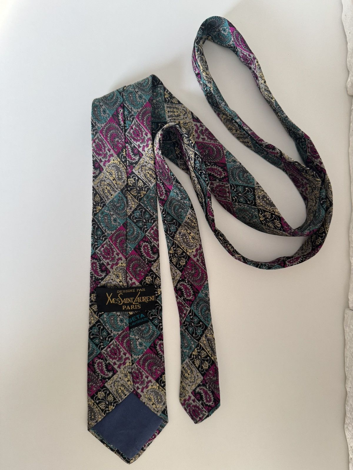 Yves Saint Laurent Yves Saint Laurent Vintage Tie Size ONE SIZE - 6 Thumbnail