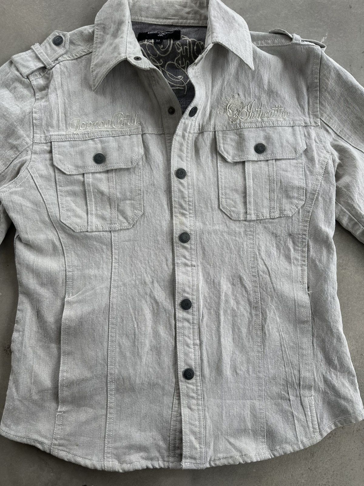 In The Attic × Japanese Brand IN THE ATTIC BUTTON DOWN SHIRT HEAVY Size US M / EU 48-50 / 2 - 2 Thumbnail