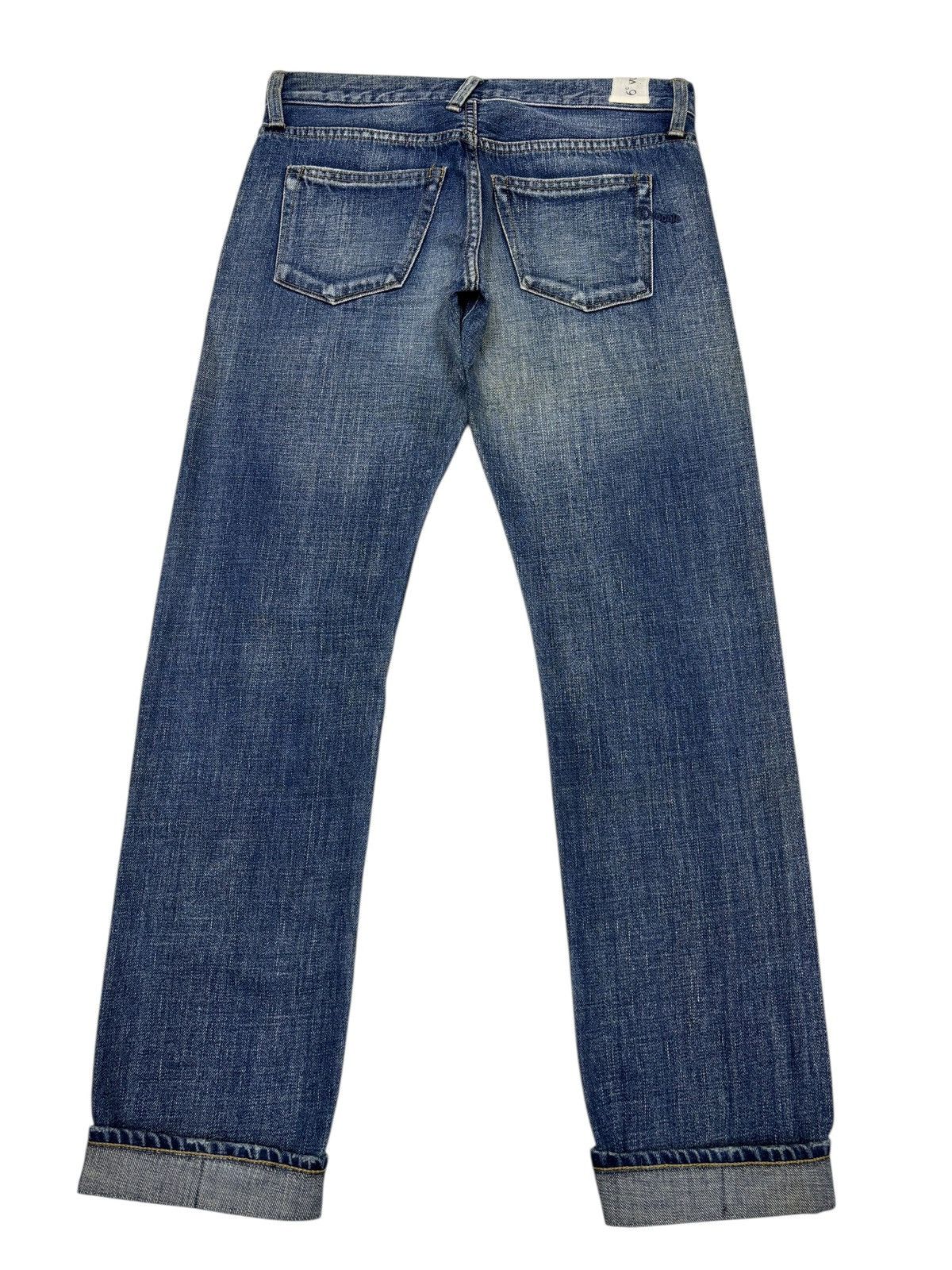 If Six Was Nine 6•Vocale Selvedge Distressed Denim Jeans Size 29" - 2 Thumbnail