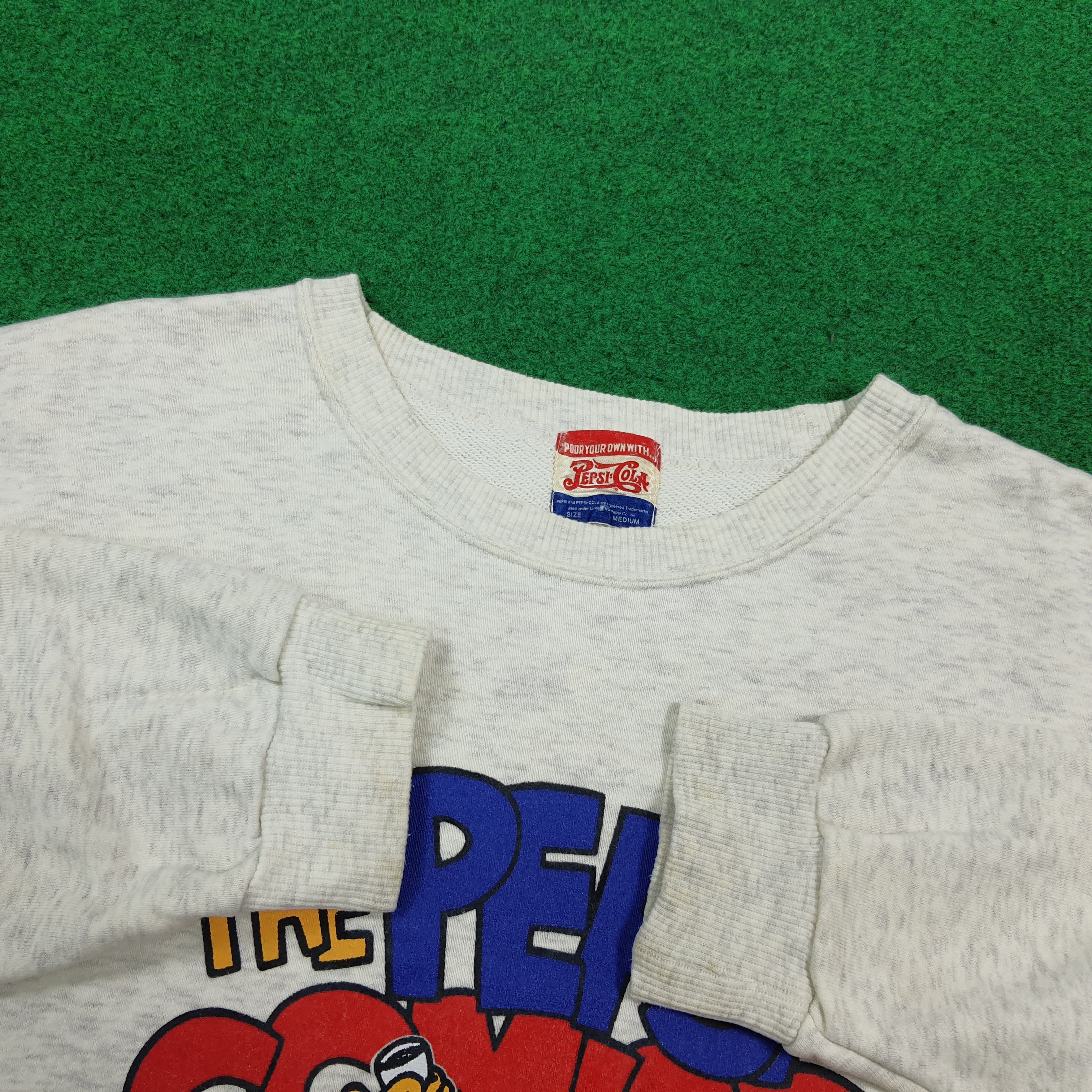 Pepsi Vintage 90s Retro Pepsi Cola Comics Sweatshirt C306N1 Size US S / EU 44-46 / 1 - 4 Thumbnail