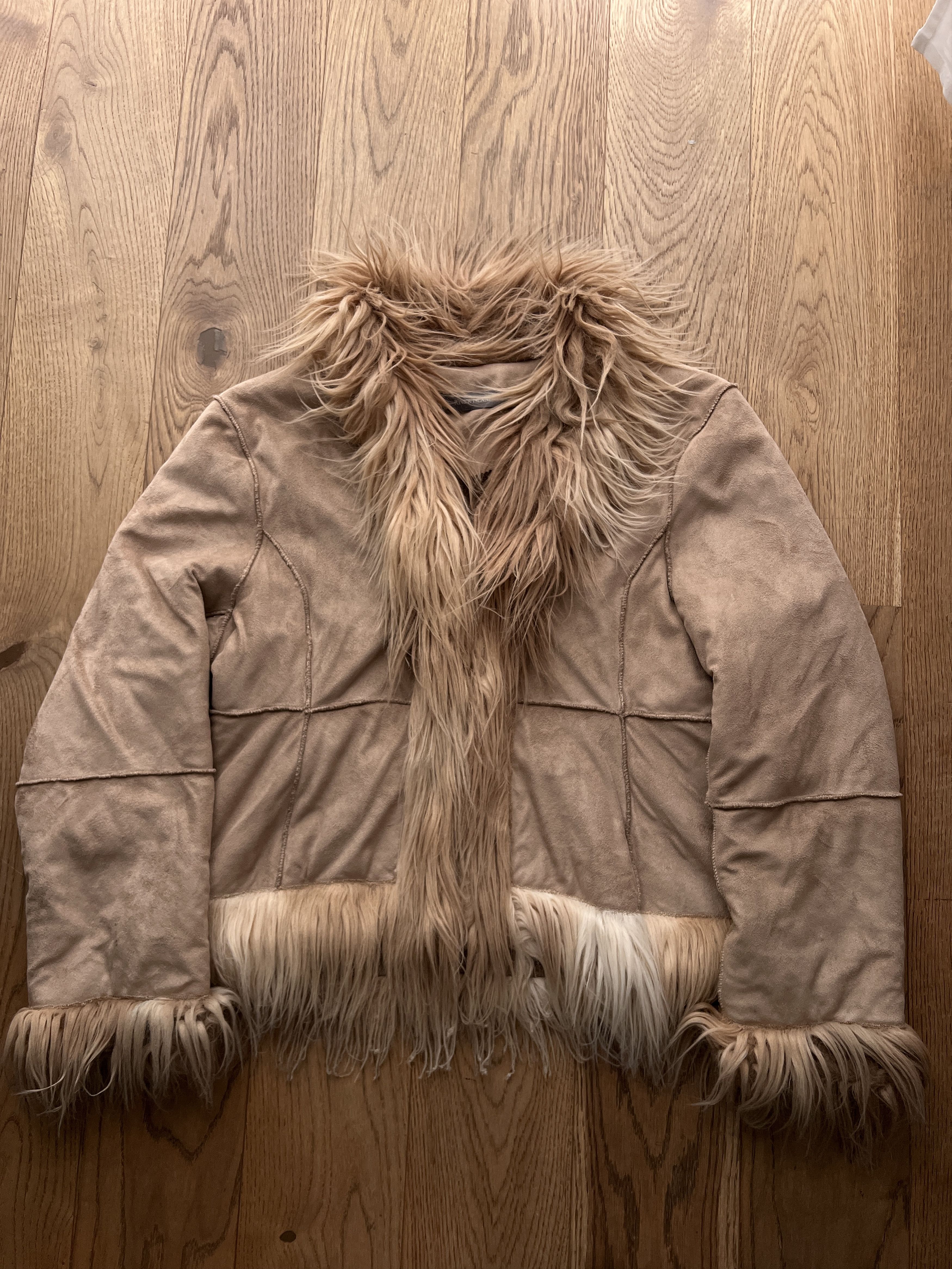 Hysteric Glamour Avant garde Balenciaga style shearling coat faux fur jacket Size L / US 10 / IT 46 - 7 Thumbnail