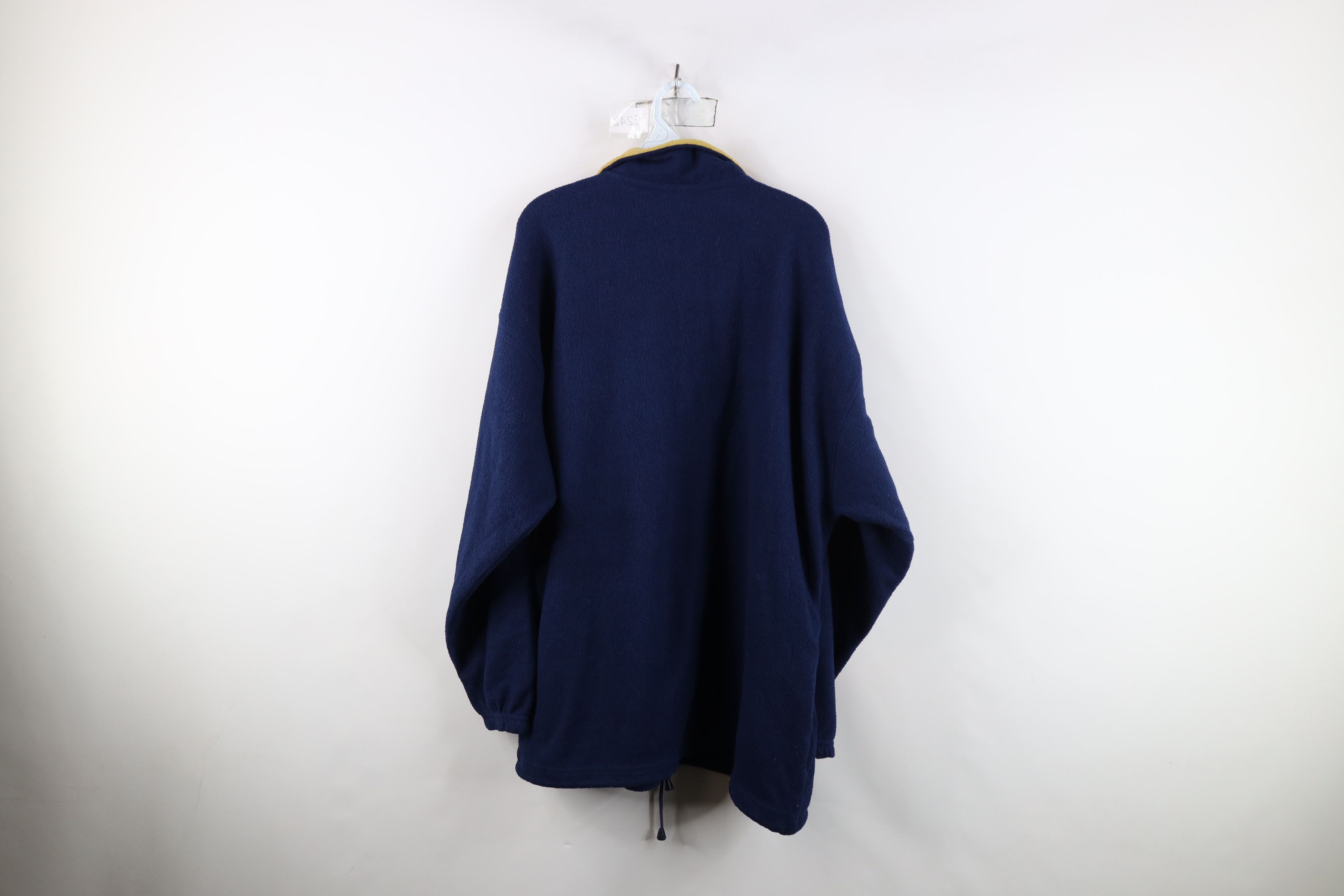 Vintage Vintage 90s Notre Dame University Half Zip Fleece Sweater Size US XXL / EU 58 / 5 - 10 Thumbnail