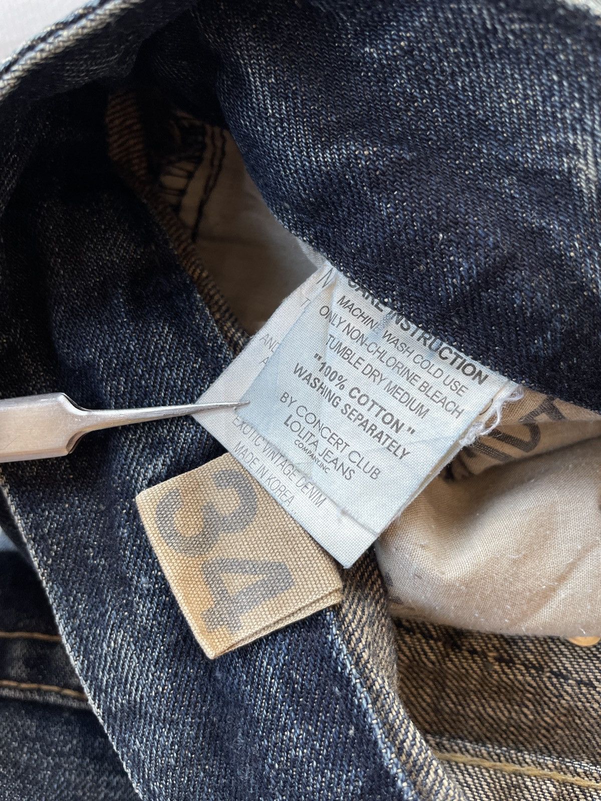 Designer Lolita Distressed Jeans (P104) Size US 34 / EU 50 - 15 Thumbnail