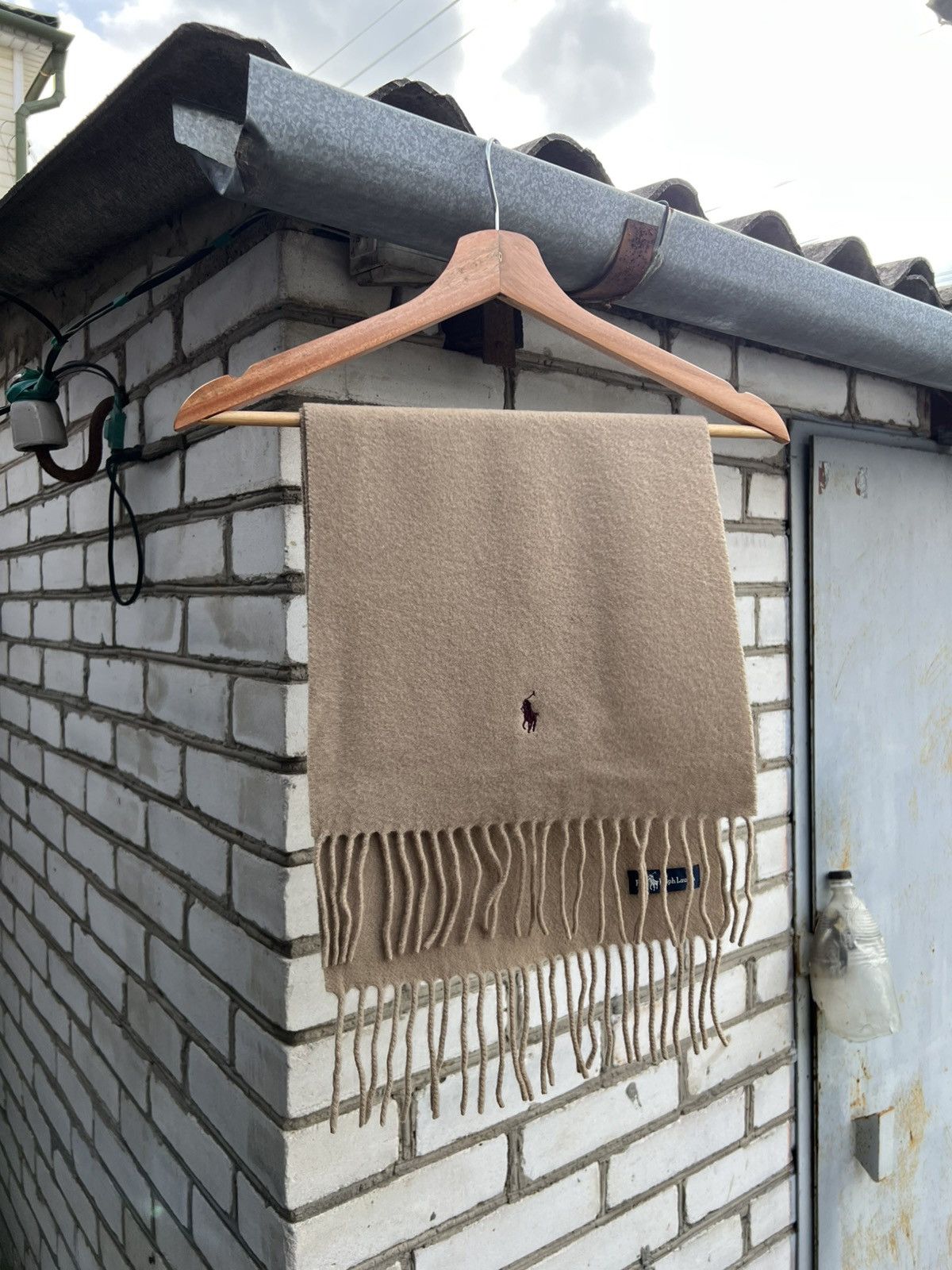 Polo Ralph Lauren × Ralph Lauren × Vintage Vintage Rare Polo Ralph Lauren Scarf cashmere wool usa Size ONE SIZE - 1 Thumbnail