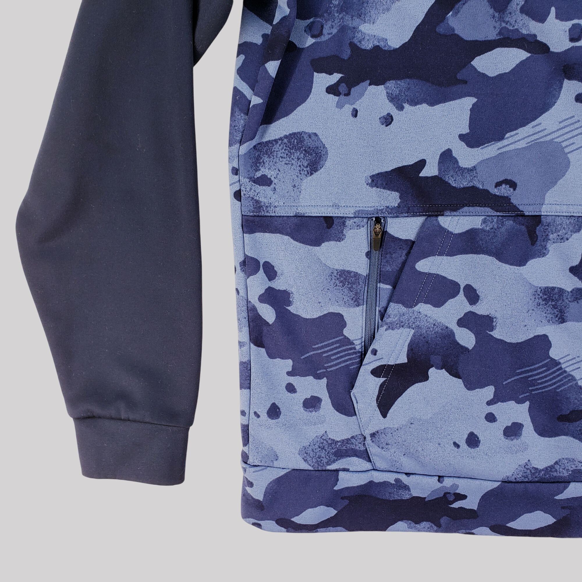 Nike Nike Therma Men's Pullover Blue Camo Training Hoodie Size M Size US M / EU 48-50 / 2 - 2 Thumbnail