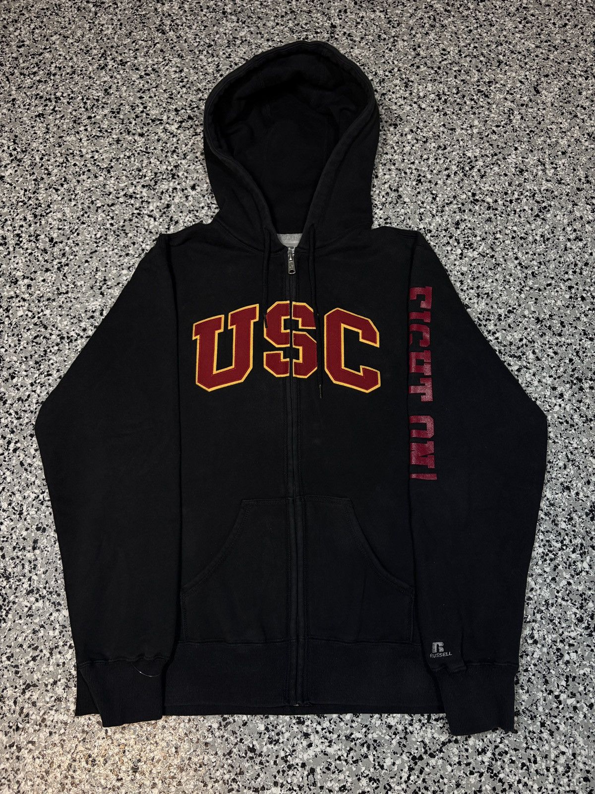 NCAA Vintage 2000s Russell USC Trojan College Hoodie Size L 0544 Size L / US 10 / IT 46 - 1 Thumbnail