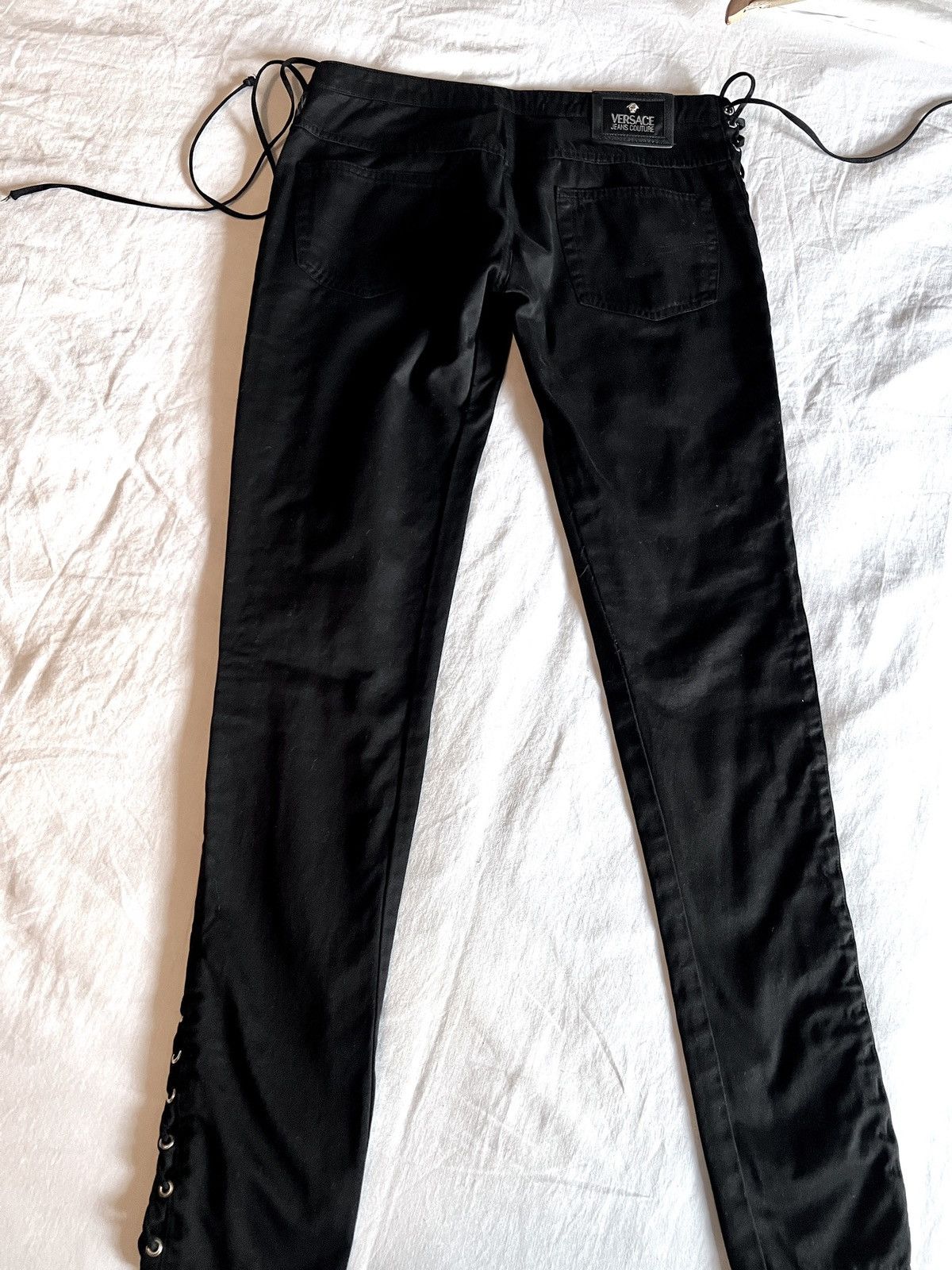 Versace Versace Jeans Signature Lace Up Denim Size 31" - 5 Thumbnail