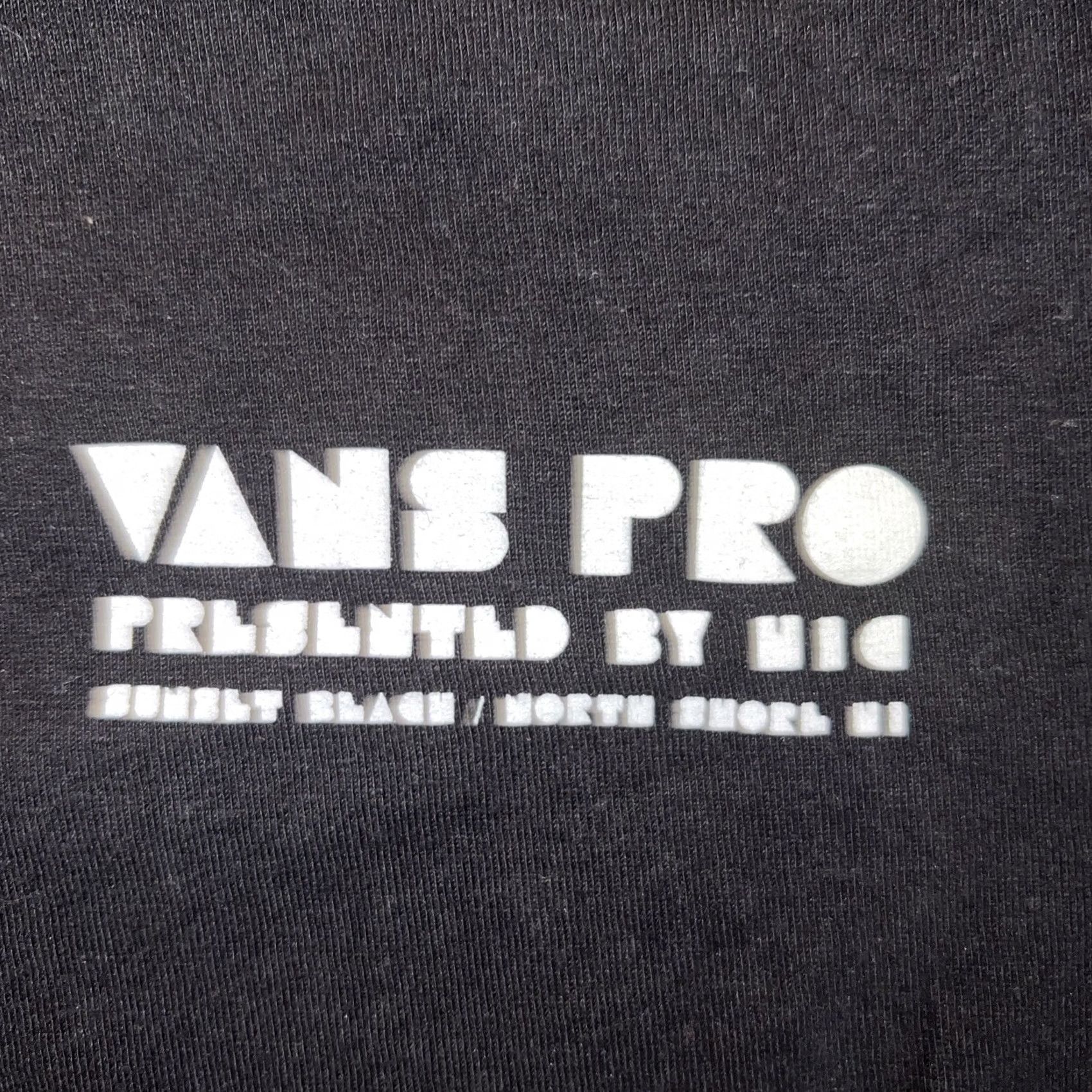 Vans VINTAGE VANS Shirt Mens L Black WSL North Shore Oahu Hawaii Triple Crown Surfing Size US L / EU 52-54 / 3 - 3 Thumbnail