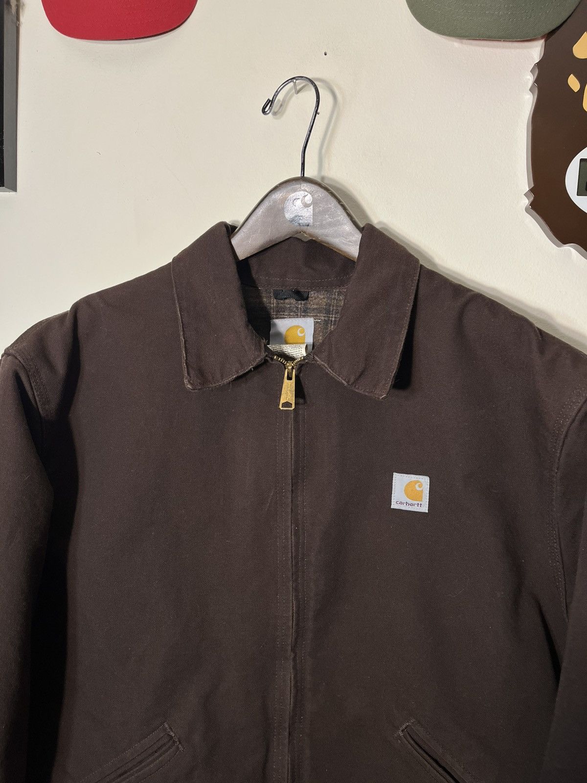 Carhartt Vintage Carhartt Detroit Jacket J200 DKB Dark Brown XL Size US XL / EU 56 / 4 - 2 Thumbnail